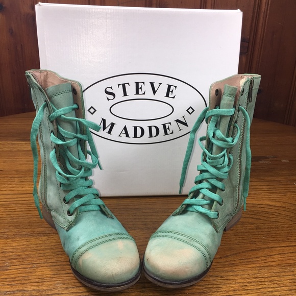 Steve Madden Troopa Green Combat 